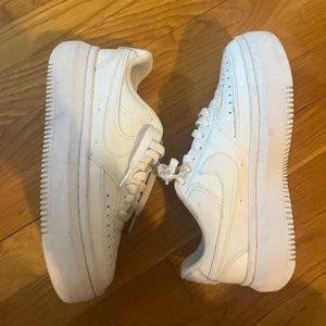 Nike Women's Court Vision Alta Shoes (all white)